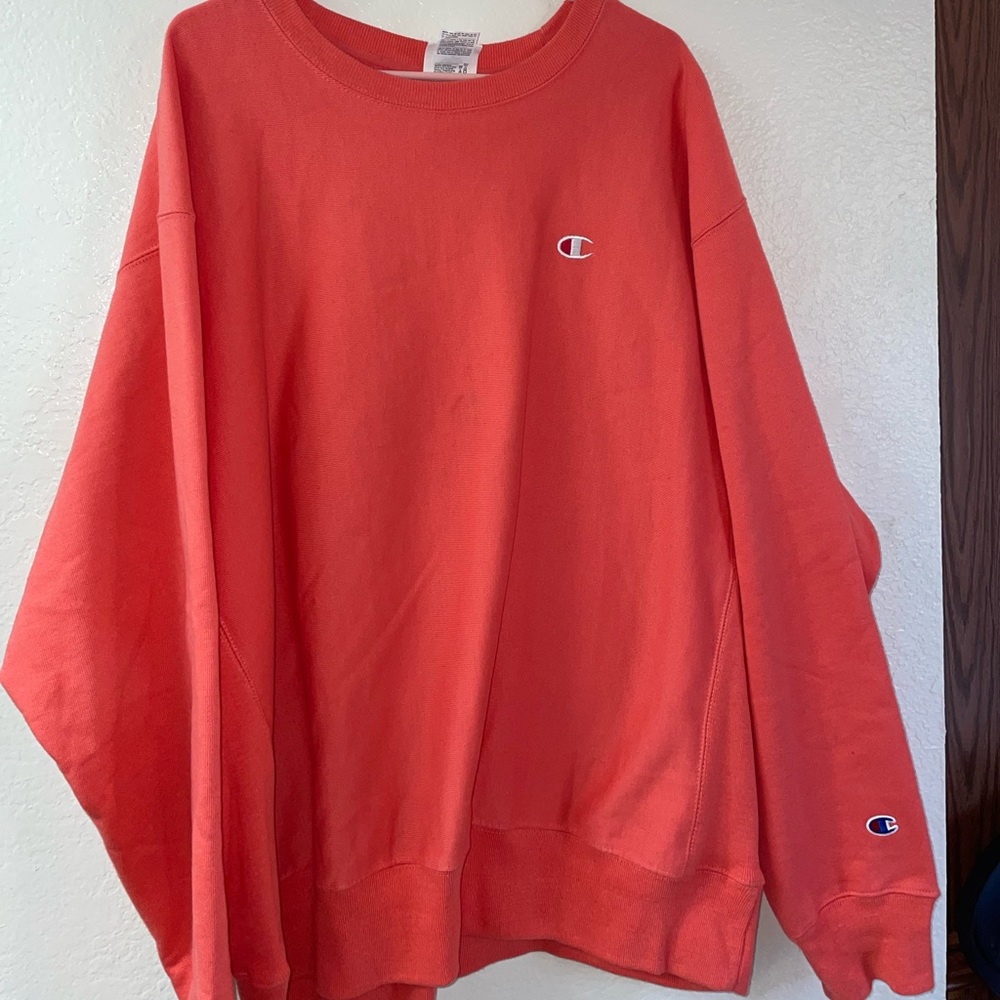 Champion Reverse Weave Sweatshirt - Men |Peach/salmon color